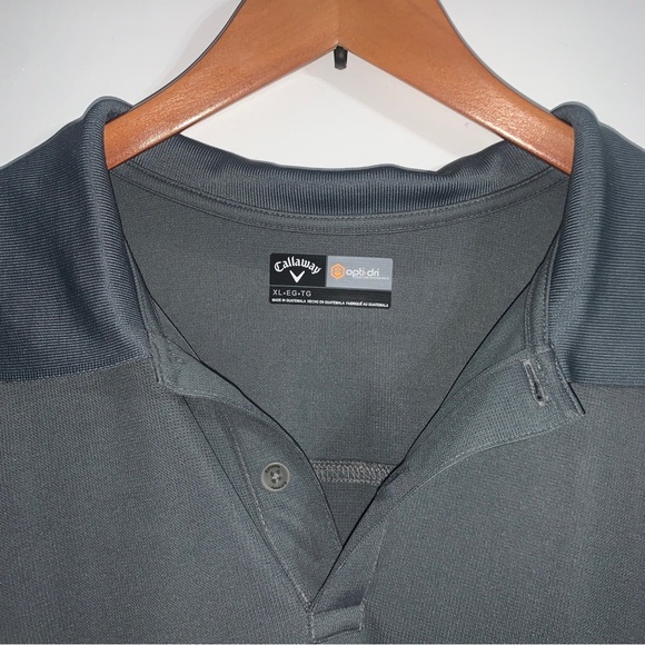 Callaway Belimo Opti-Dri Microstripe Stretch Performance Golf Polo Shirt Mens XL - Picture 3 of 4